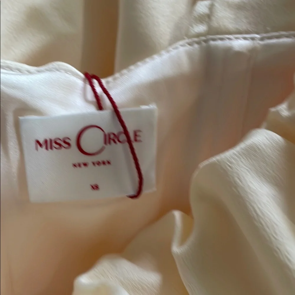 NWT Elegant Cream Mini Dress #09 - Picture 5 of 6